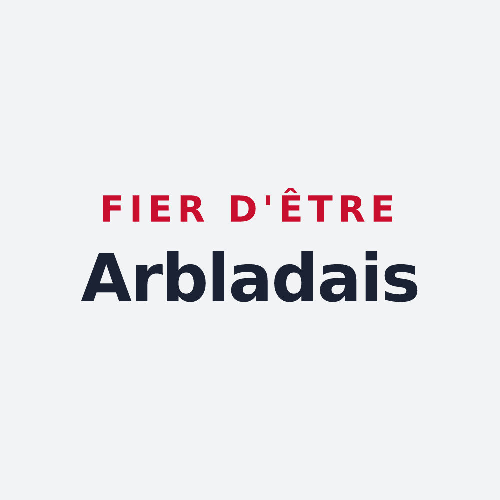 Poster « Fier d'être Arbladais » — design pour Arblade-le-Bas