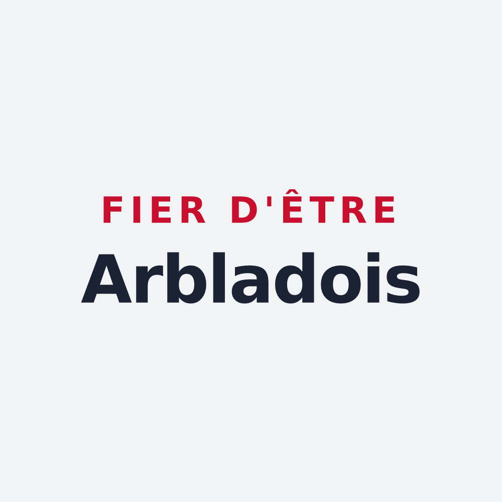 Poster « Fier d'être Arbladois » — design pour Arblade-le-Haut