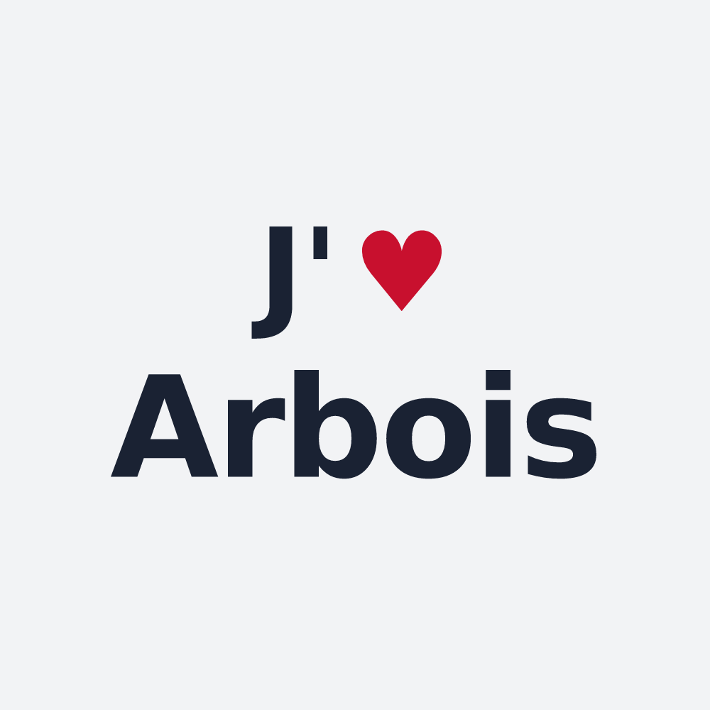 Poster personnalisé Arbois — design J'aime Arbois