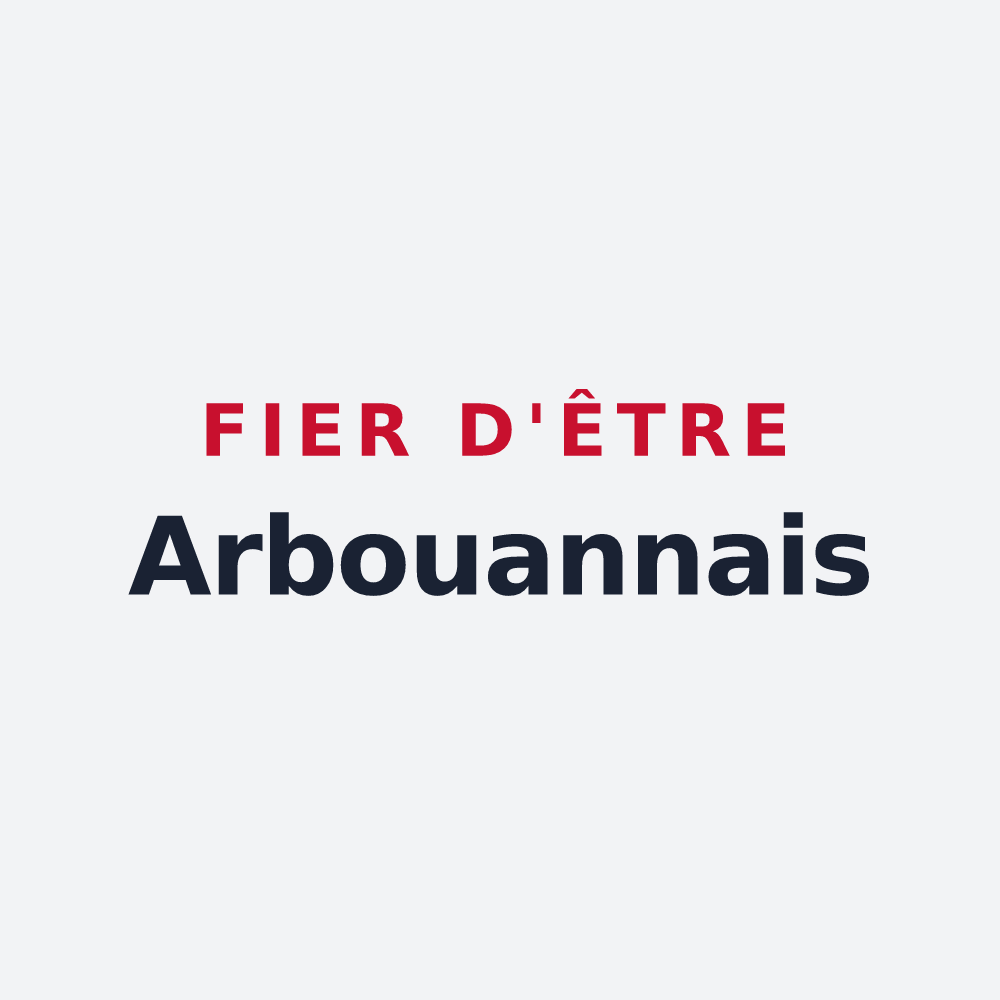 Poster « Fier d'être Arbouannais » — design pour Arbouans