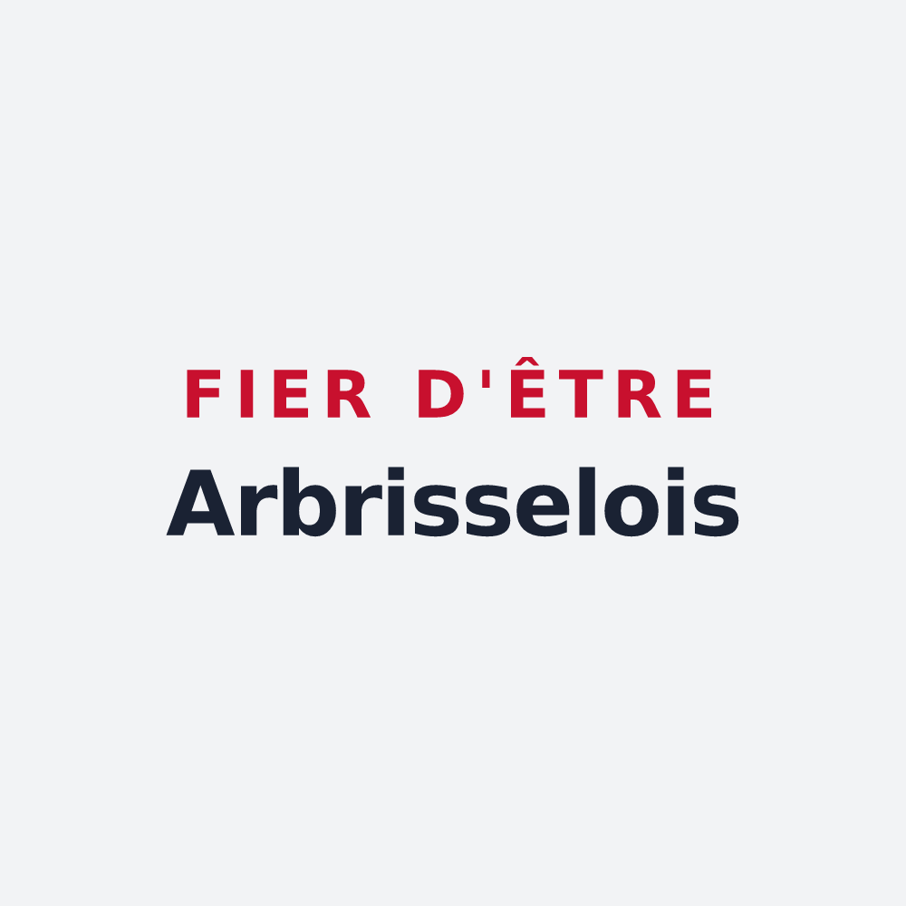 Poster « Fier d'être Arbrisselois » — design pour Arbrissel