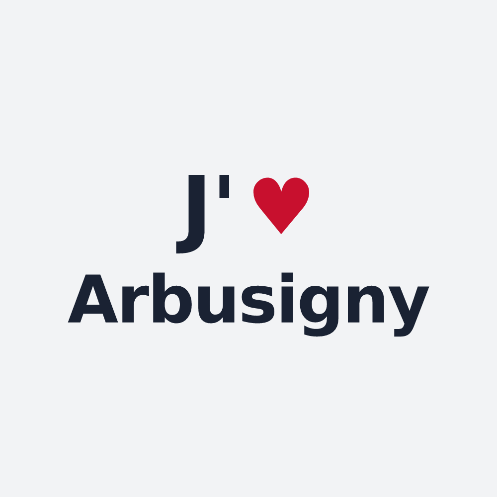 Poster personnalisé Arbusigny — design J'aime Arbusigny