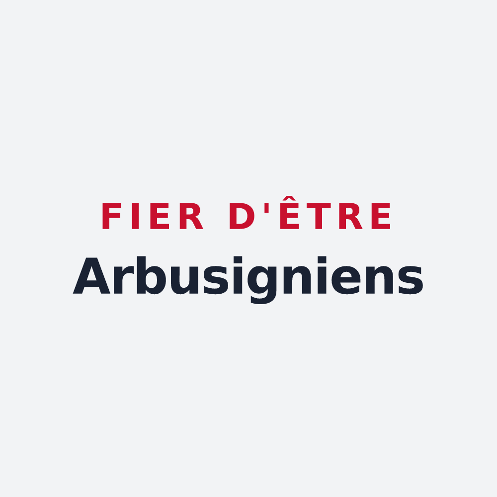 Poster « Fier d'être Arbusigniens » — design pour Arbusigny