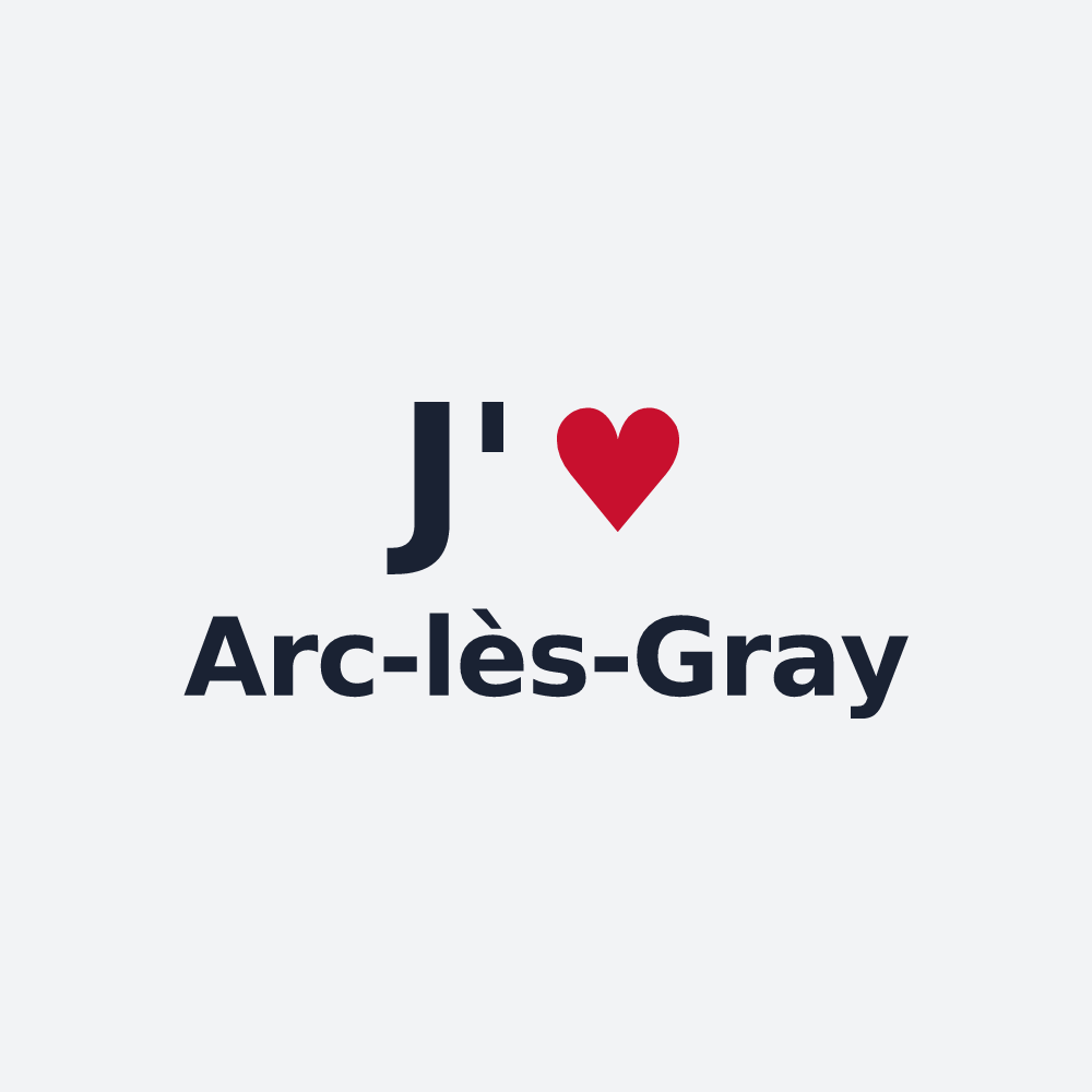 Poster personnalisé Arc-lès-Gray — design J'aime Arc-lès-Gray