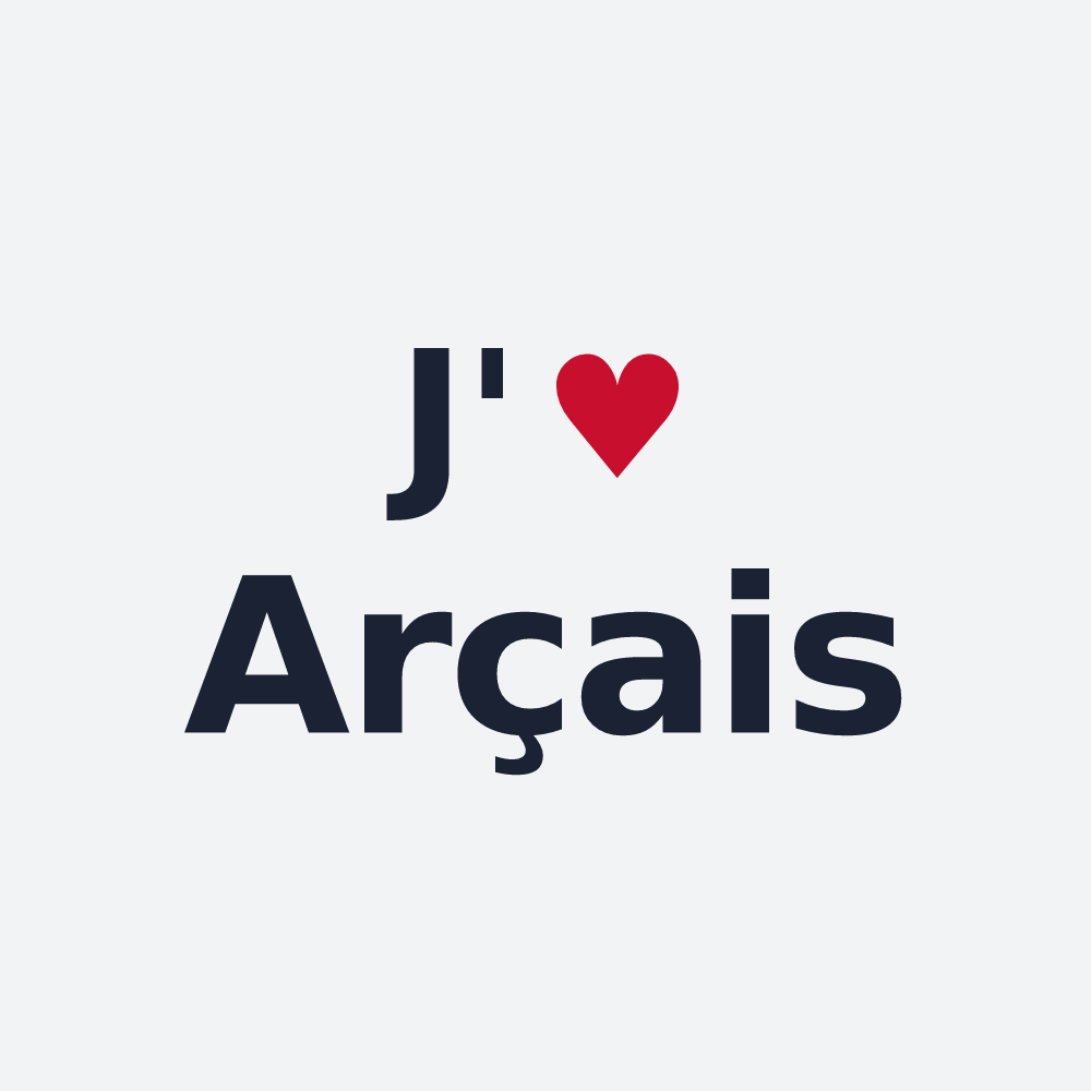 Poster personnalisé Arçais — design J'aime Arçais