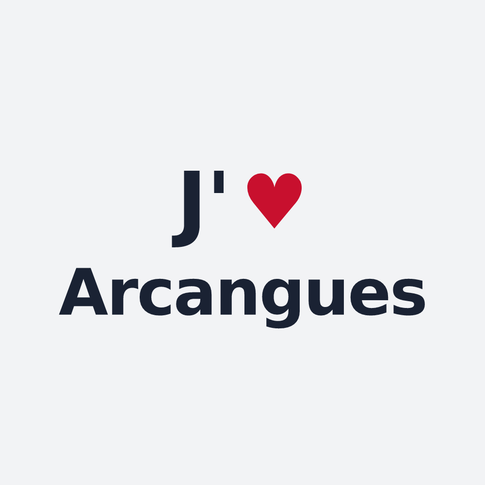 Poster personnalisé Arcangues — design J'aime Arcangues