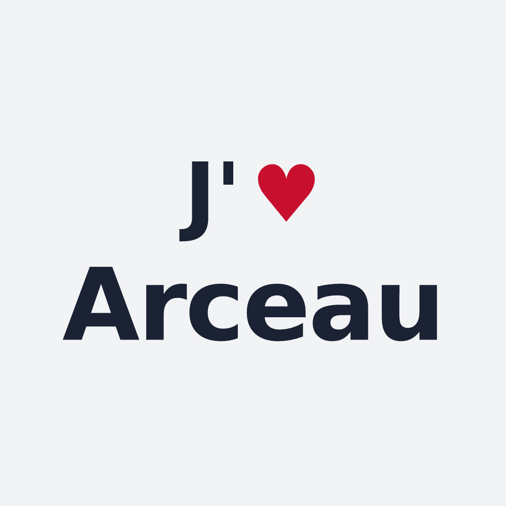 Poster personnalisé Arceau — design J'aime Arceau
