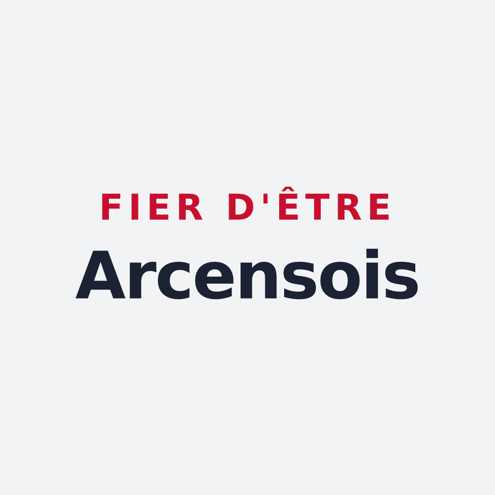 Poster « Fier d'être Arcensois » — design pour Arcens