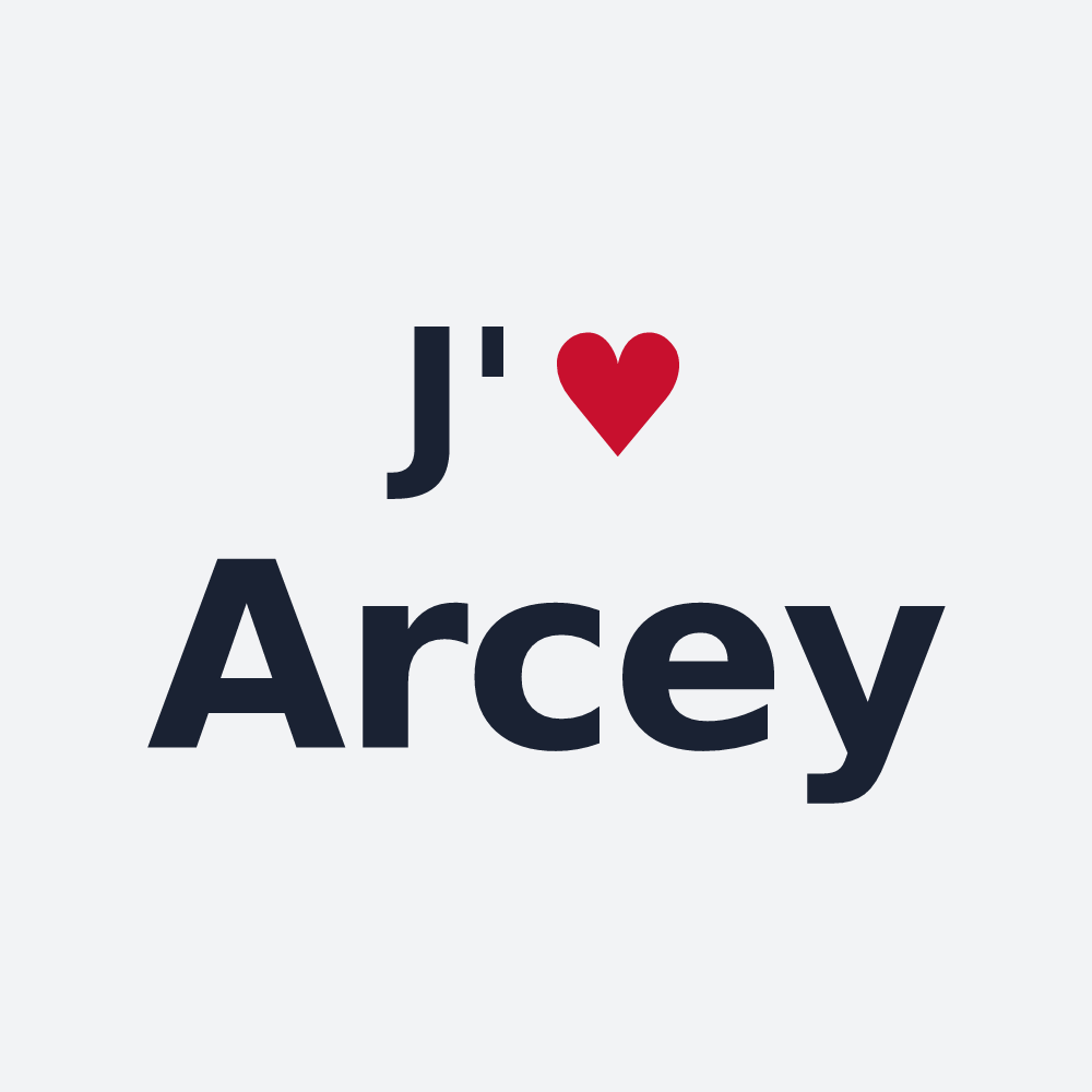 Poster personnalisé Arcey — design J'aime Arcey