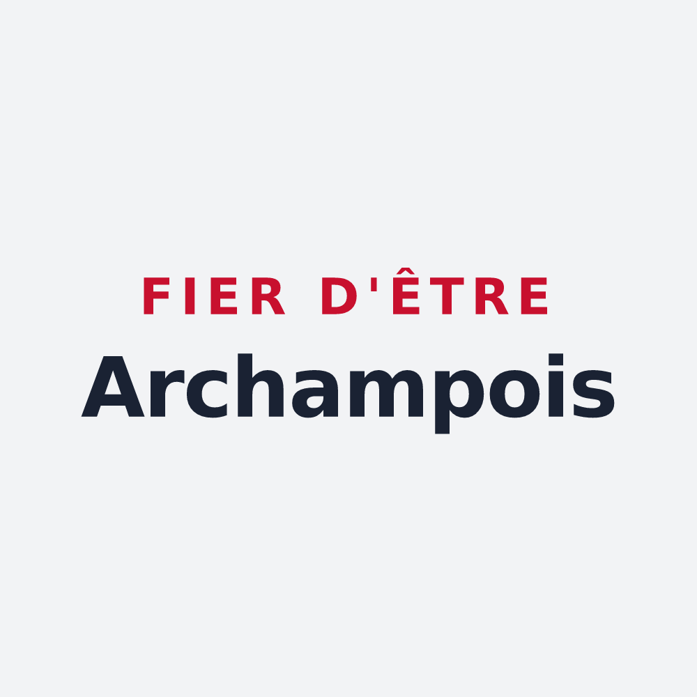 Poster « Fier d'être Archampois » — design pour Archamps