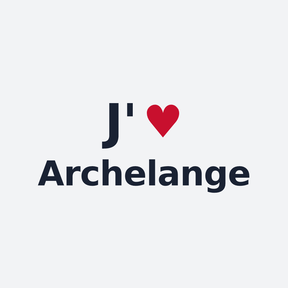 Poster personnalisé Archelange — design J'aime Archelange