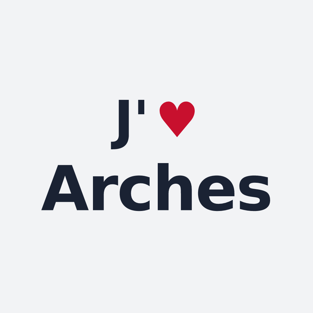 Poster personnalisé Arches — design J'aime Arches