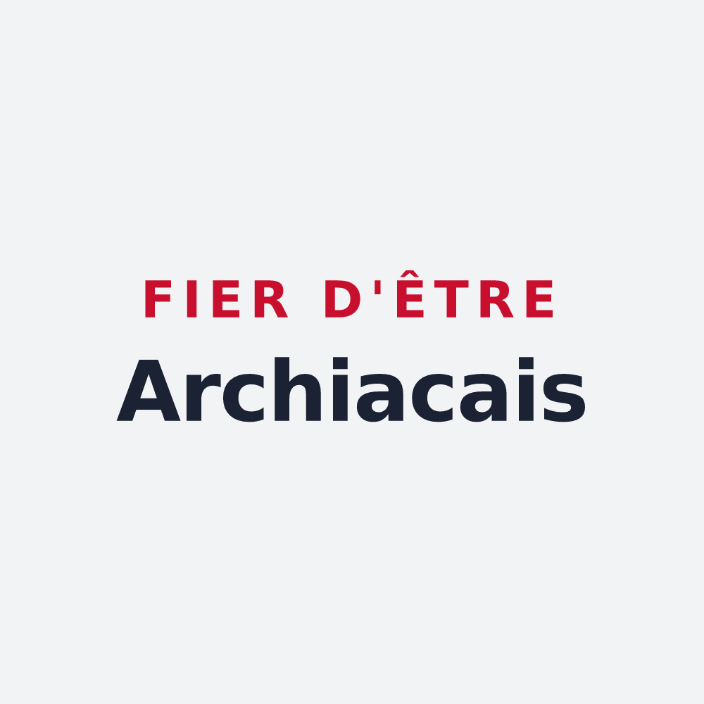 Poster « Fier d'être Archiacais » — design pour Archiac