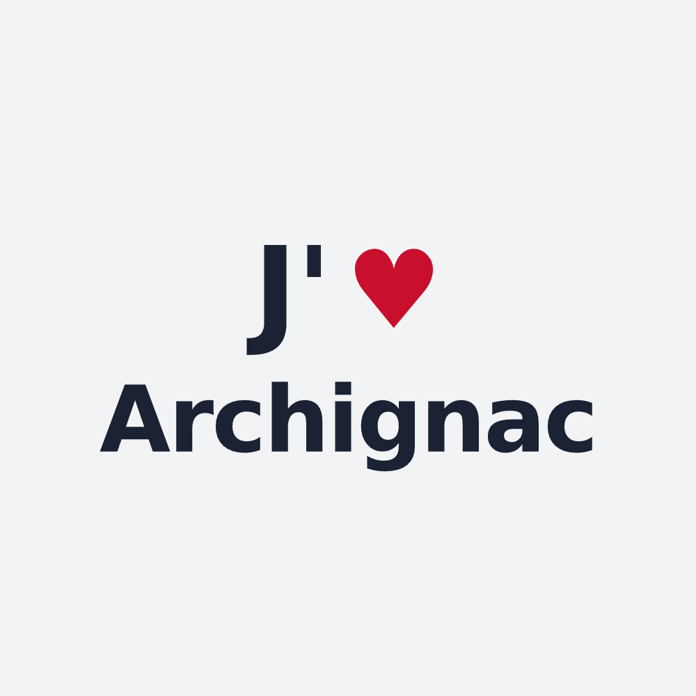 Poster personnalisé Archignac — design J'aime Archignac