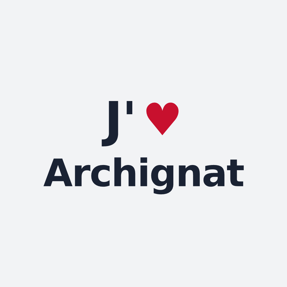Poster personnalisé Archignat — design J'aime Archignat