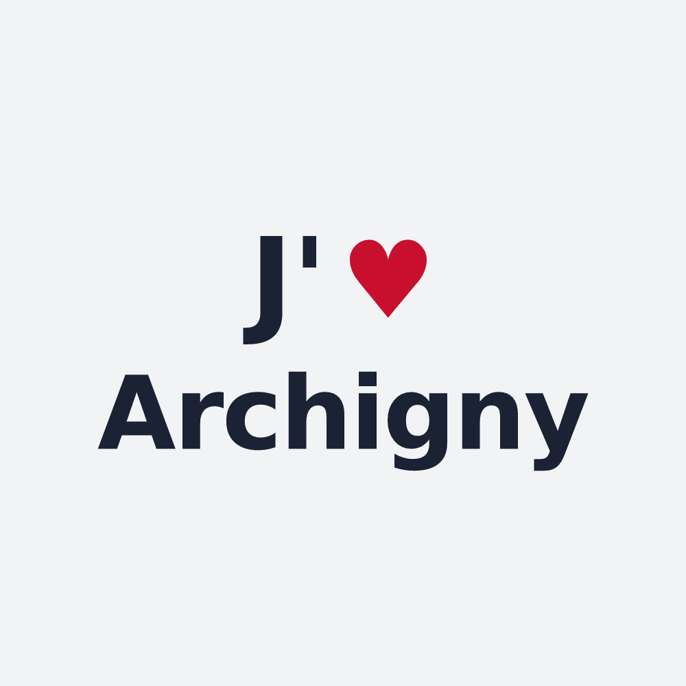 Poster personnalisé Archigny — design J'aime Archigny