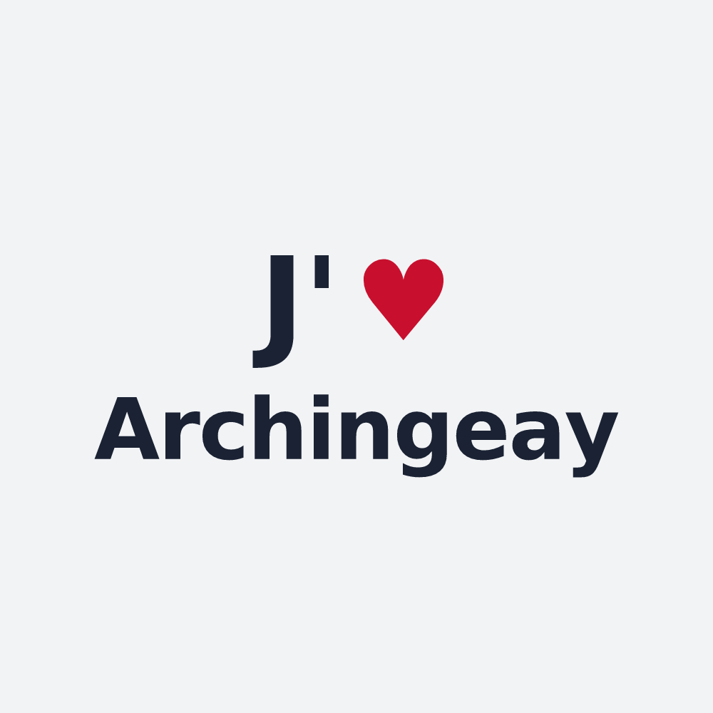 Poster personnalisé Archingeay — design J'aime Archingeay