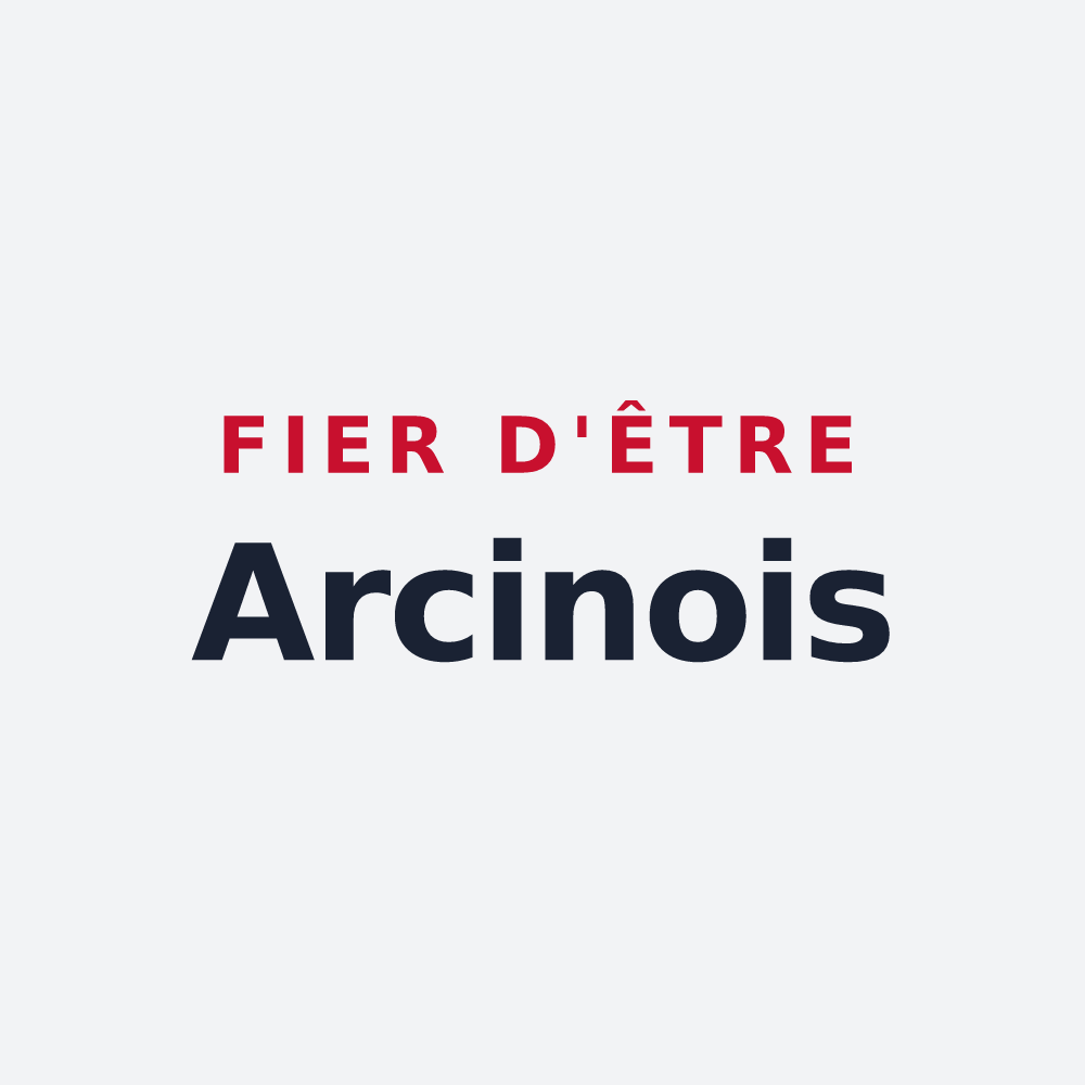 Poster « Fier d'être Arcinois » — design pour Arcins