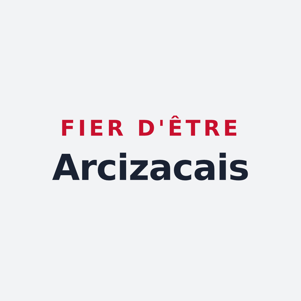 Poster « Fier d'être Arcizacais » — design pour Arcizac-ez-Angles