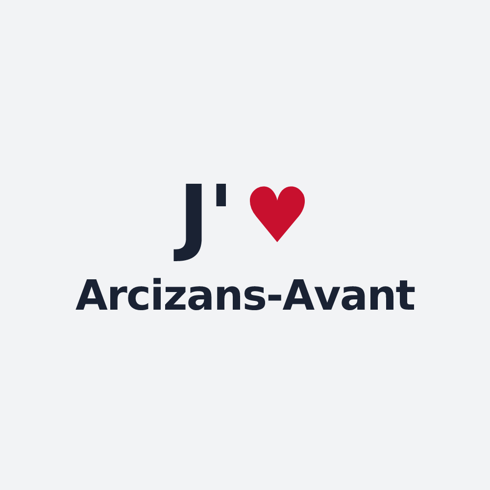Poster personnalisé Arcizans-Avant — design J'aime Arcizans-Avant