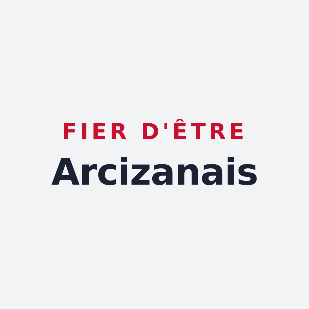 Poster « Fier d'être Arcizanais » — design pour Arcizans-Dessus