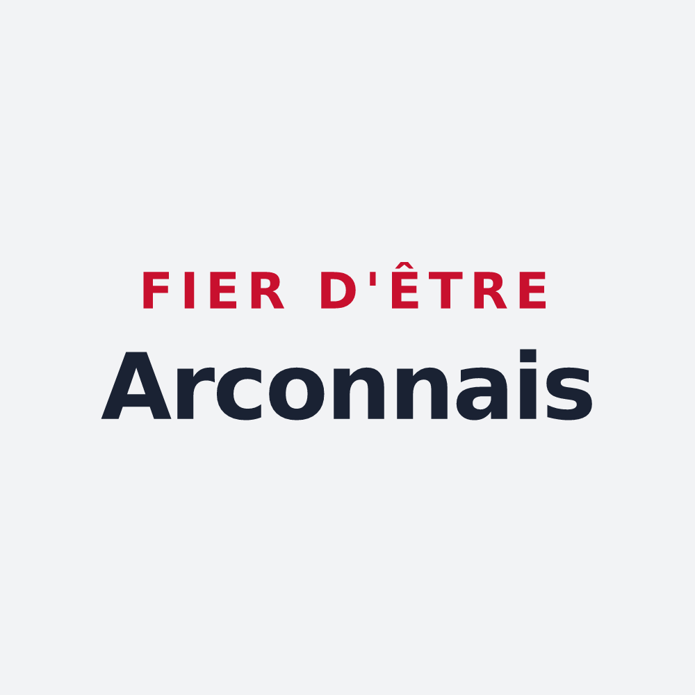 Poster « Fier d'être Arconnais » — design pour Arcomps