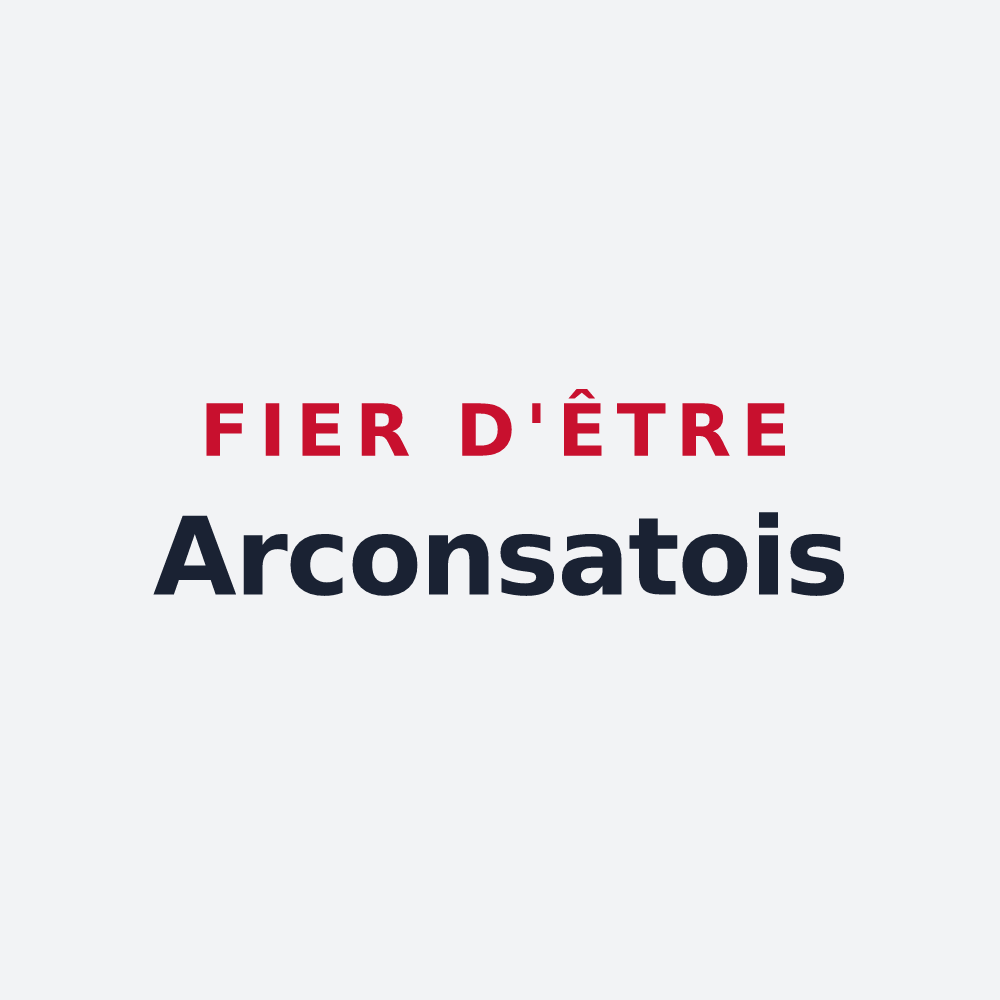 Poster « Fier d'être Arconsatois » — design pour Arconsat