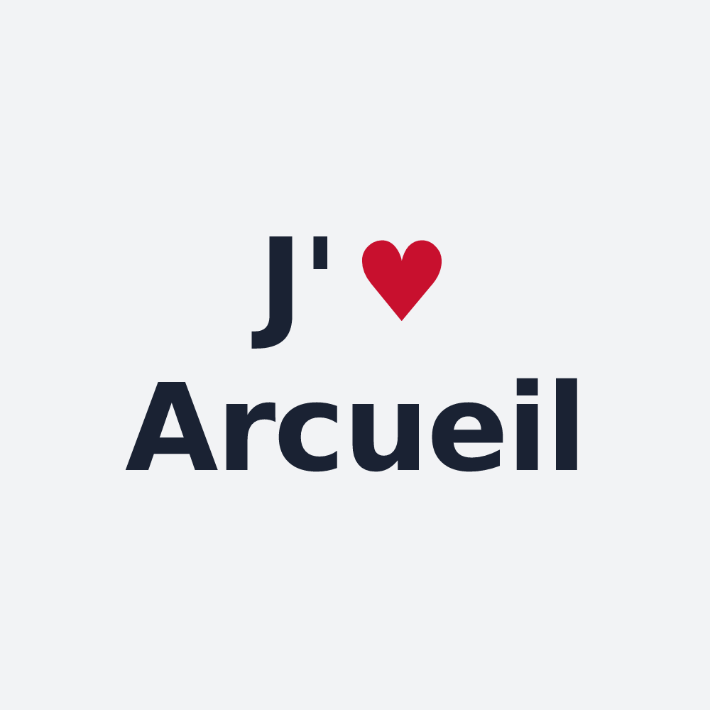 Poster personnalisé Arcueil — design J'aime Arcueil