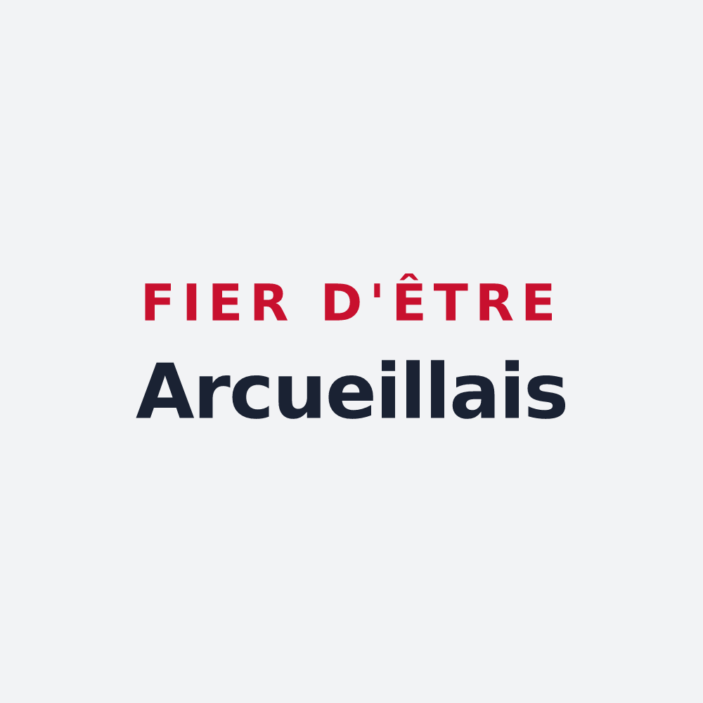 Poster « Fier d'être Arcueillais » — design pour Arcueil