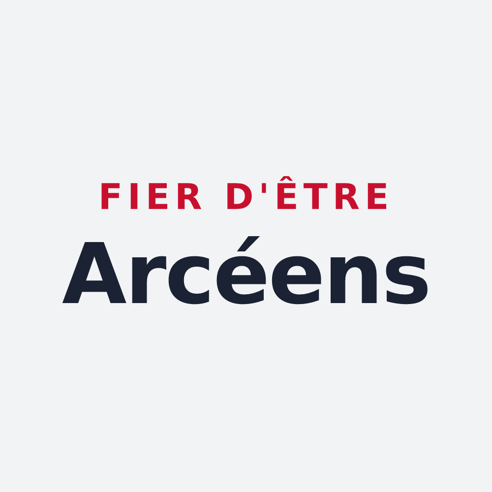Poster « Fier d'être Arcéens » — design pour Arcy-Sainte-Restitue