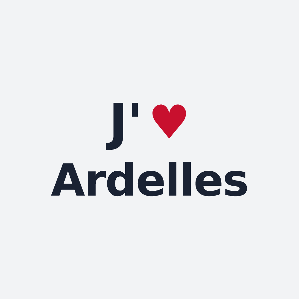 Poster personnalisé Ardelles — design J'aime Ardelles