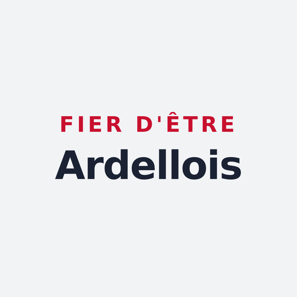Poster « Fier d'être Ardellois » — design pour Ardelles