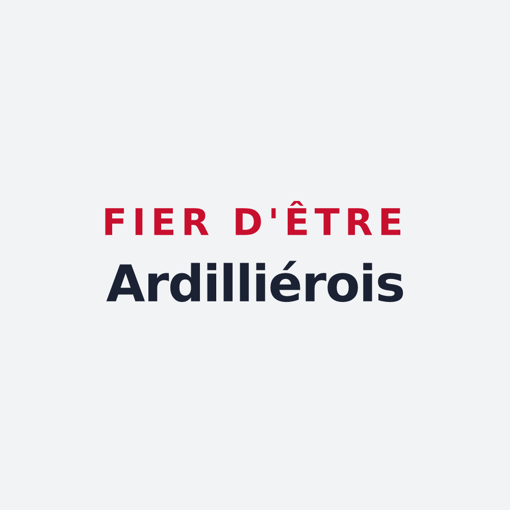 Poster « Fier d'être Ardilliérois » — design pour Ardillières