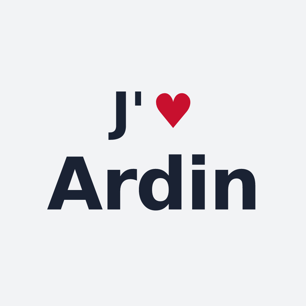 Poster personnalisé Ardin — design J'aime Ardin