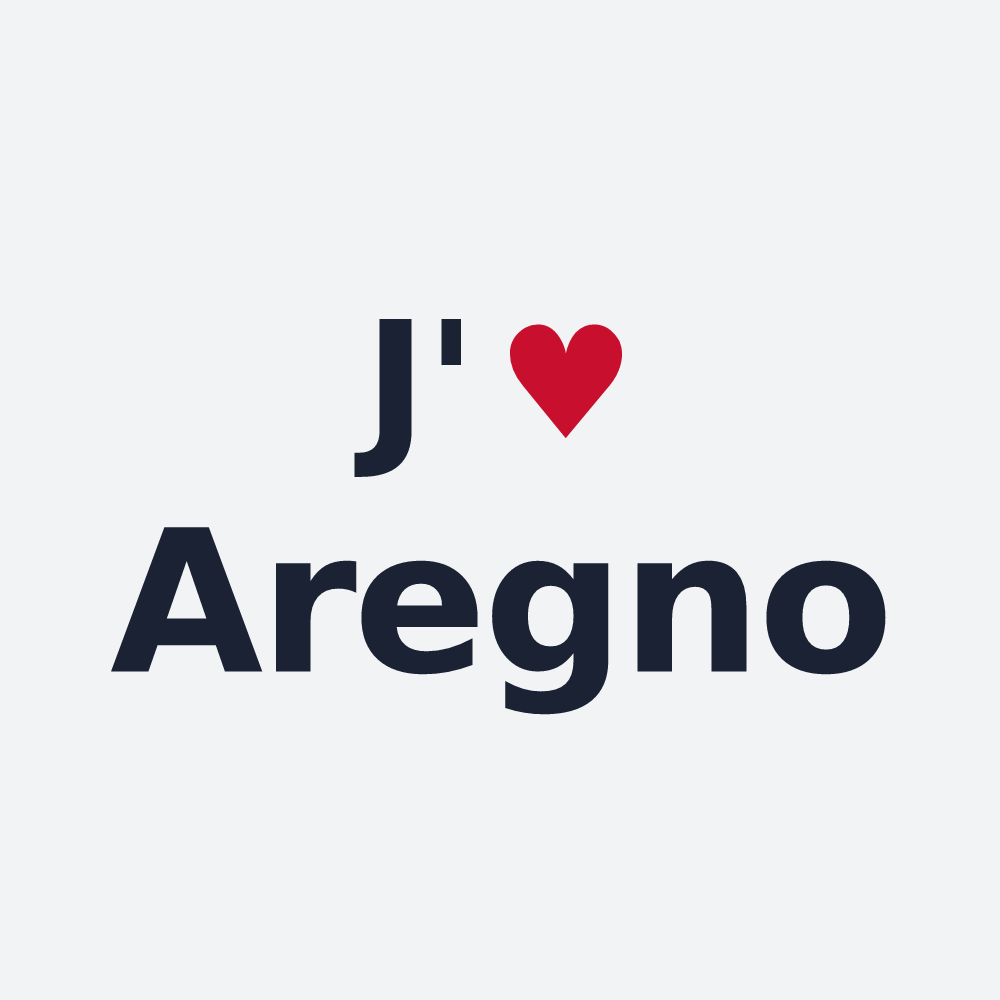 Poster personnalisé Aregno — design J'aime Aregno