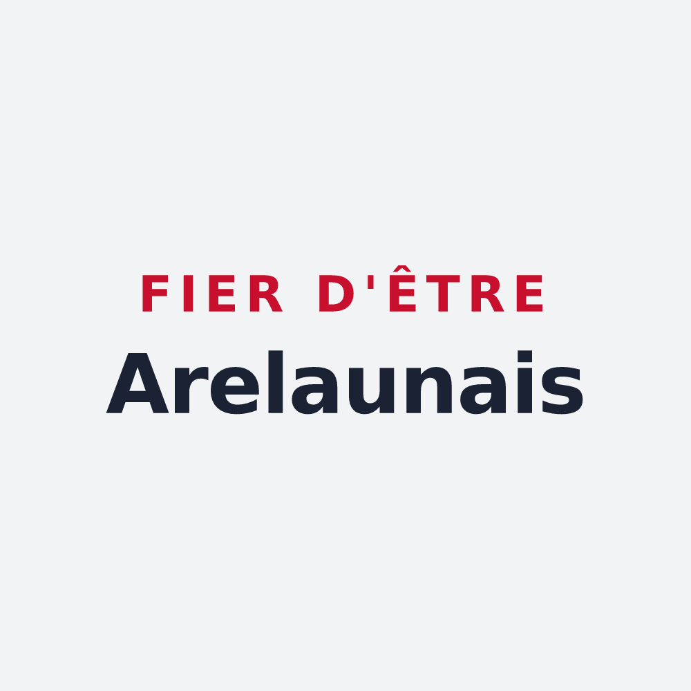 Poster « Fier d'être Arelaunais » — design pour Arelaune-en-Seine