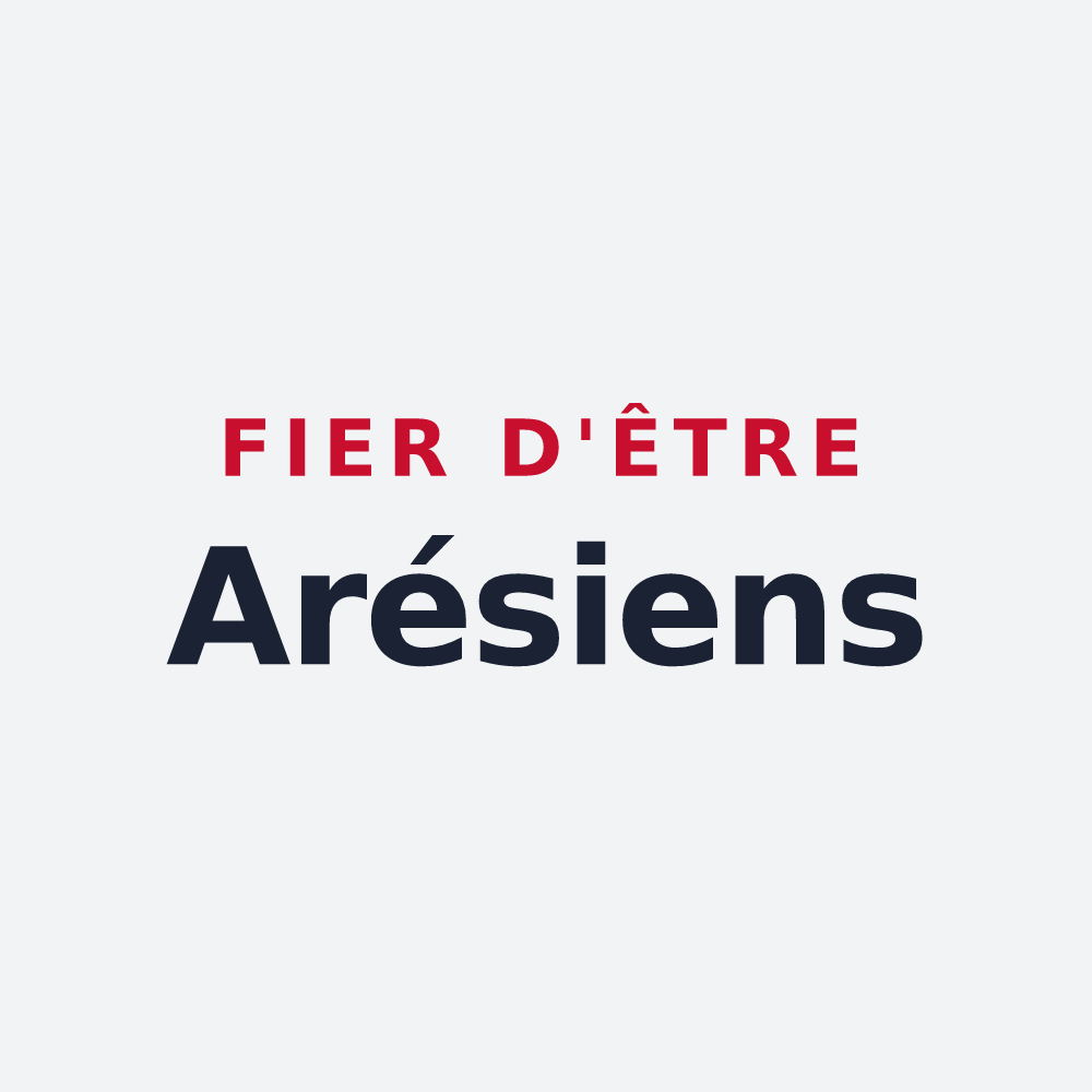 Poster « Fier d'être Arésiens » — design pour Arès