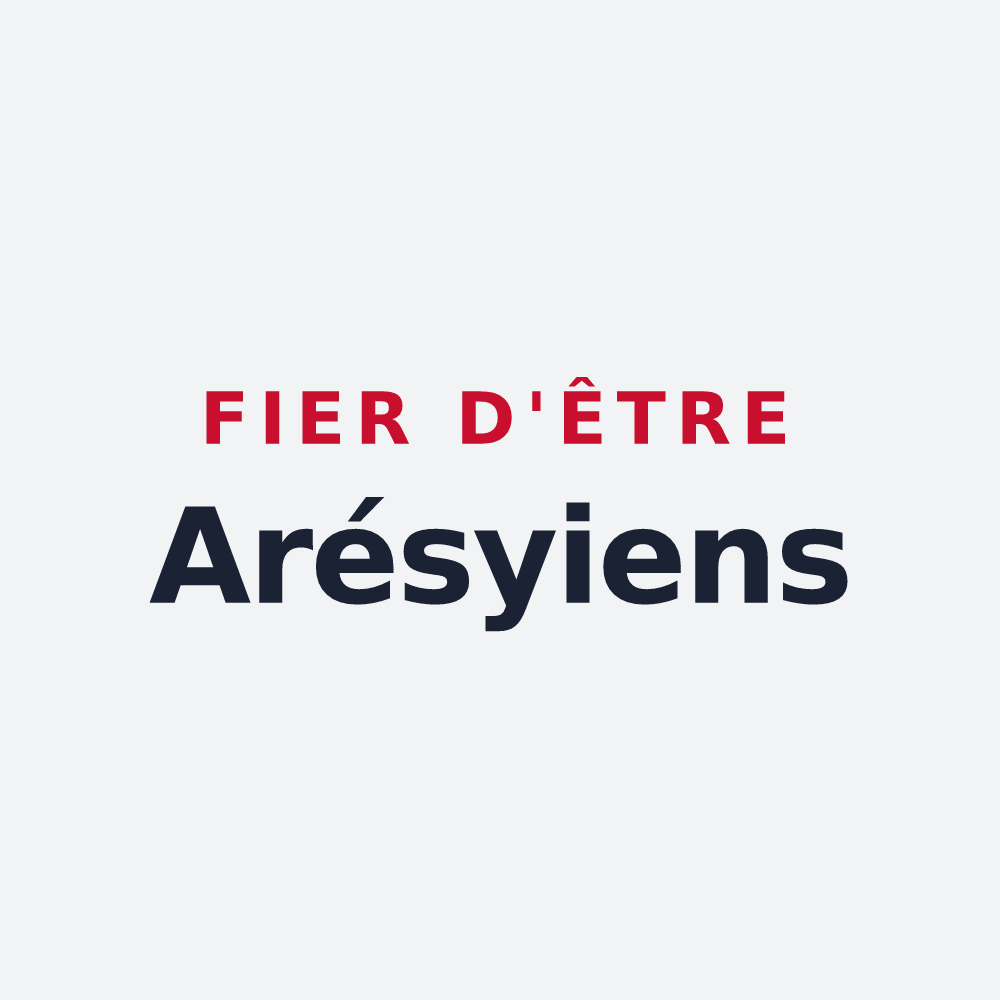 Poster « Fier d'être Arésyiens » — design pour Aressy