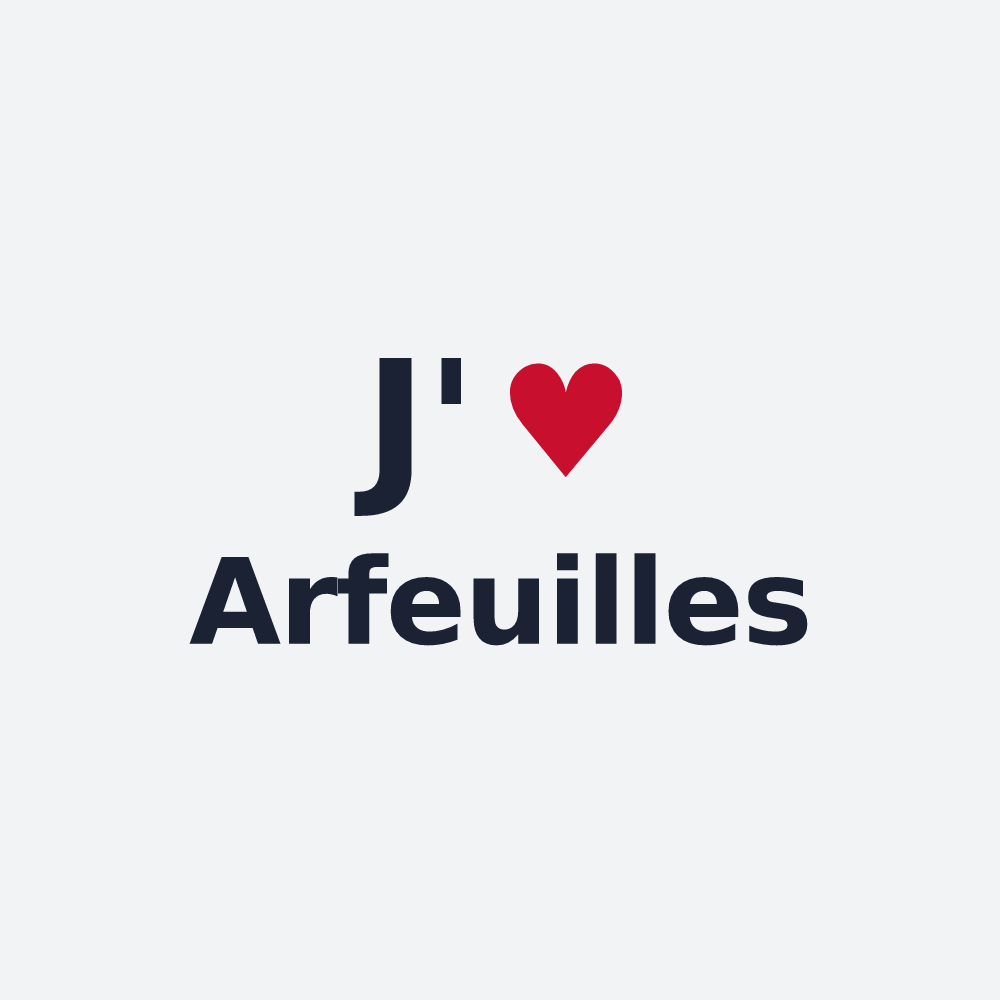 Poster personnalisé Arfeuilles — design J'aime Arfeuilles