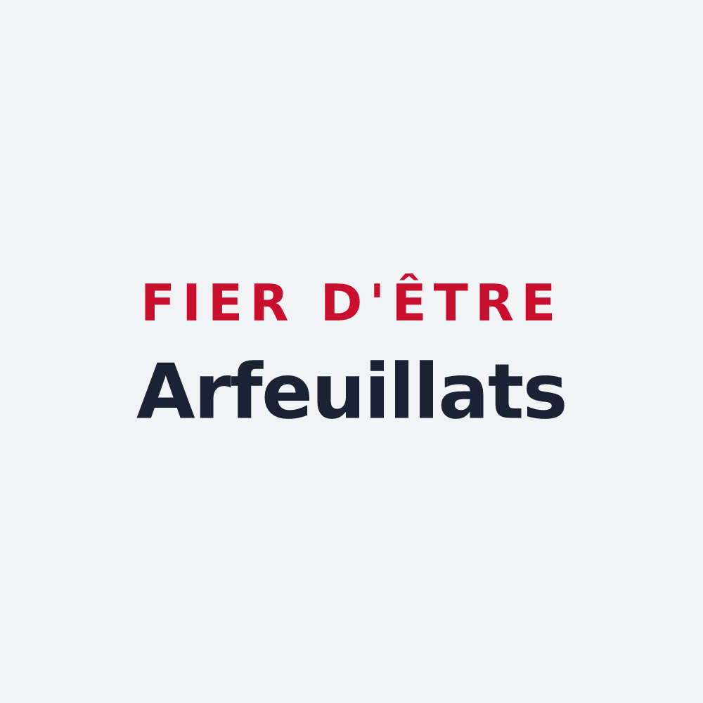 Poster « Fier d'être Arfeuillats » — design pour Arfeuilles