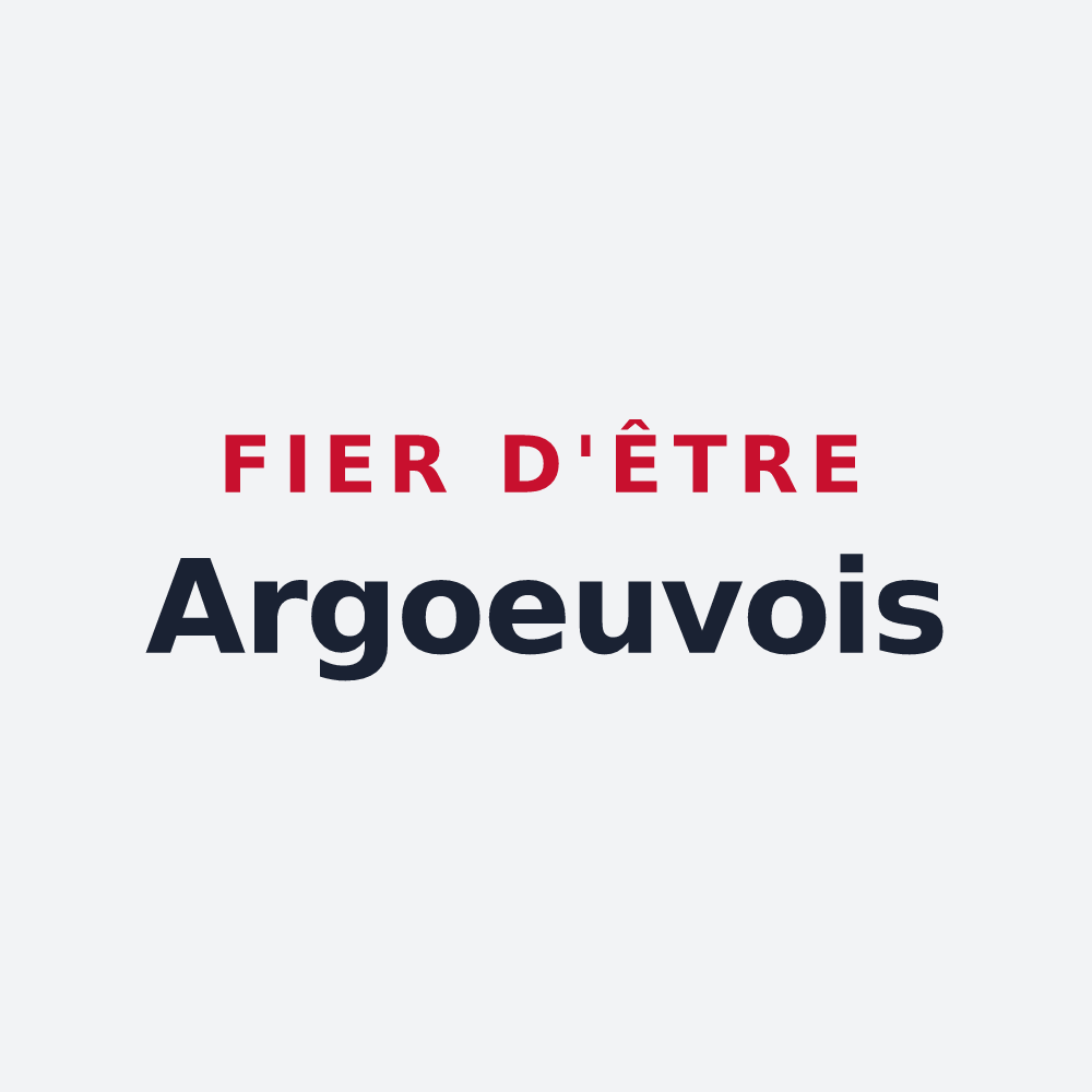 Poster « Fier d'être Argoeuvois » — design pour Argœuves