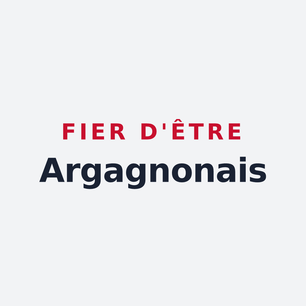 Poster « Fier d'être Argagnonais » — design pour Argagnon