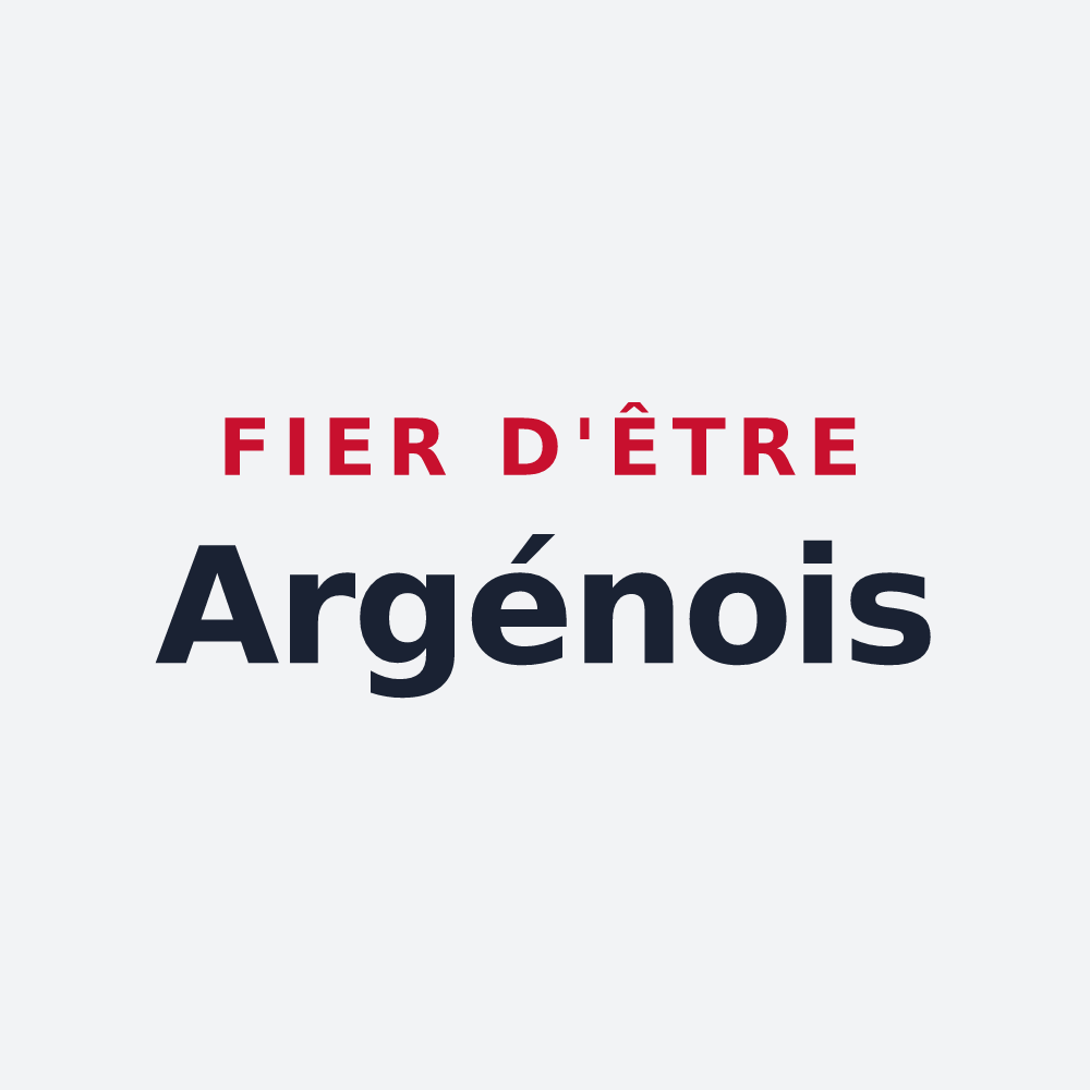 Poster « Fier d'être Argénois » — design pour Argein