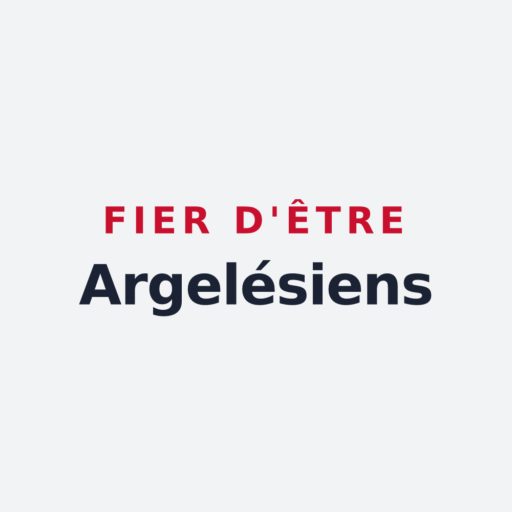Poster « Fier d'être Argelésiens » — design pour Argelès-sur-Mer