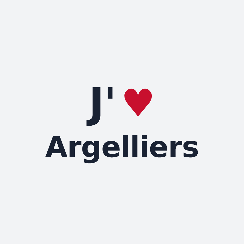 Poster personnalisé Argelliers — design J'aime Argelliers