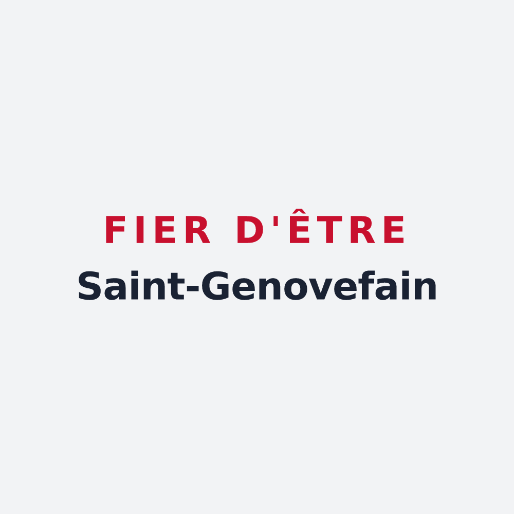 Poster « Fier d'être Saint-Genovefain » — design pour Argences en Aubrac