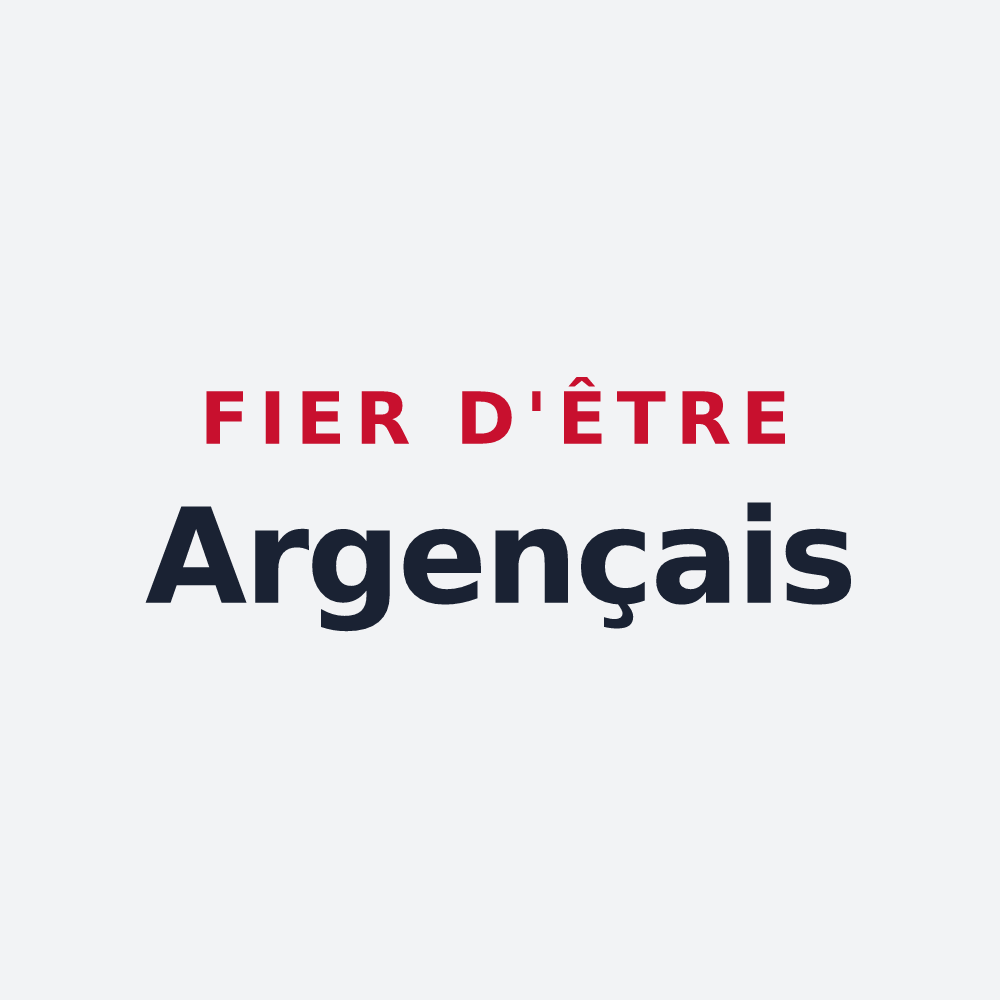Poster « Fier d'être Argençais » — design pour Argences