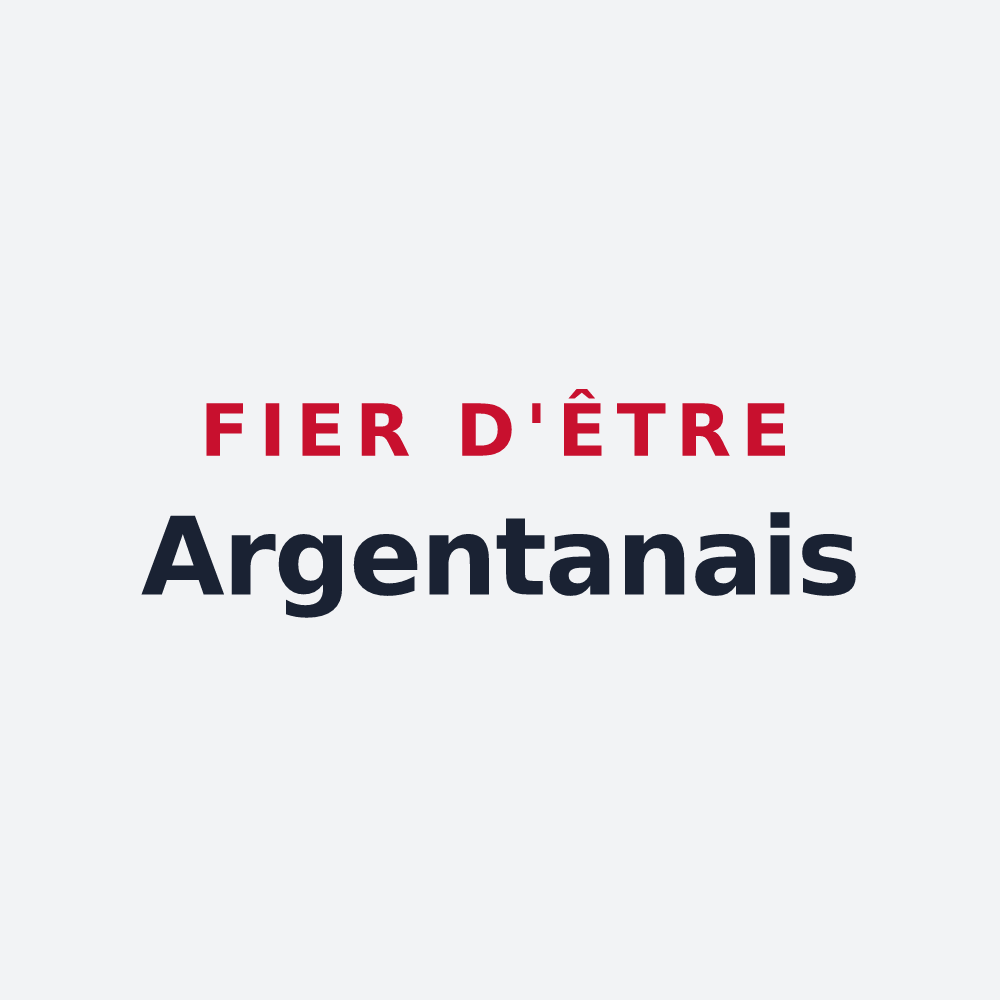 Poster « Fier d'être Argentanais » — design pour Argentan
