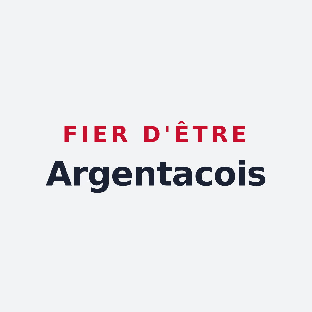 Poster « Fier d'être Argentacois » — design pour Argentat-sur-Dordogne