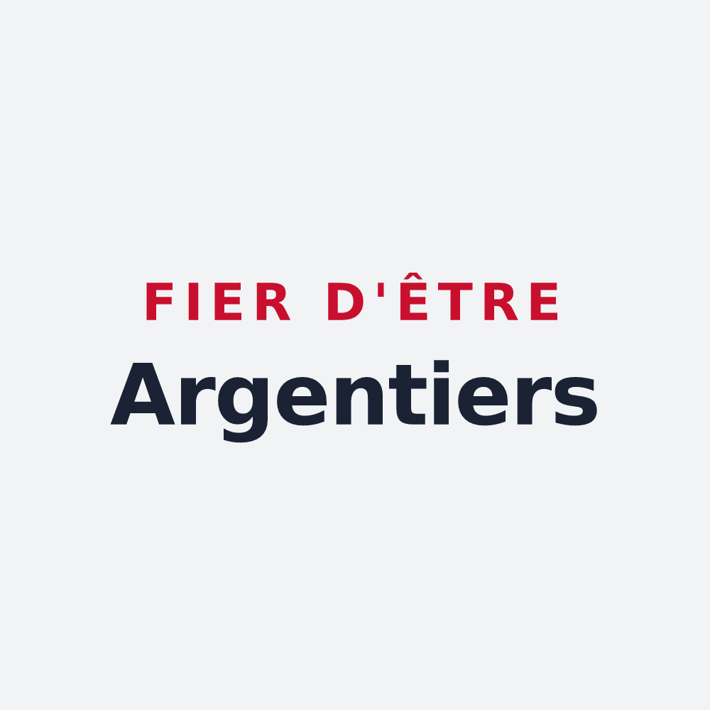 Poster « Fier d'être Argentiers » — design pour Argentières